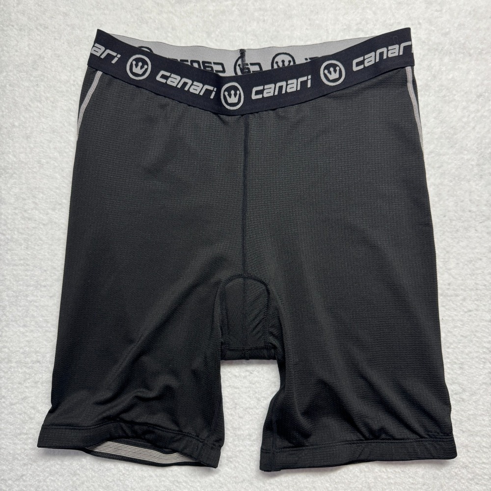 Canari Padded‎ Cycling Bike Shorts Black Men's Size Large